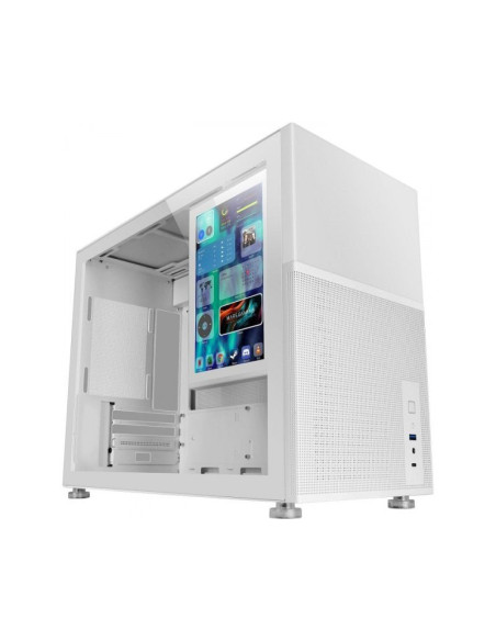 Caja para PC Mars Gaming MC-LCD Blanca Micro-ATX