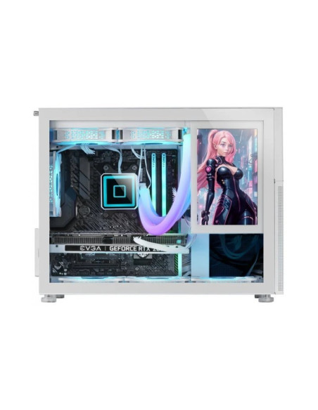 Caja para PC Mars Gaming MC-LCD Blanca Micro-ATX