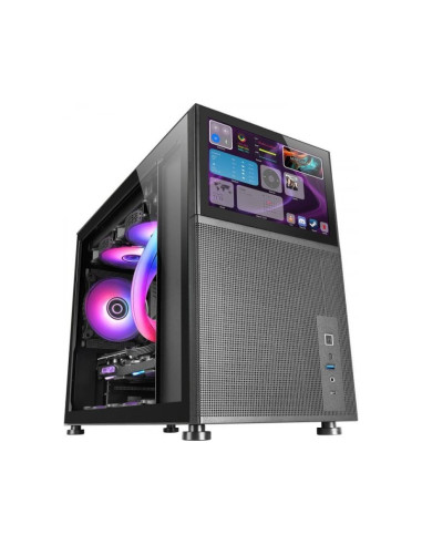 Caja para PC Mars Gaming MC-LCD Micro-ATX