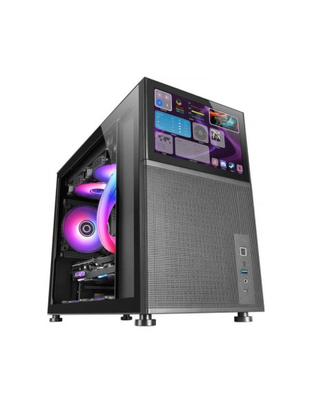 Caja para PC Mars Gaming MC-LCD Micro-ATX