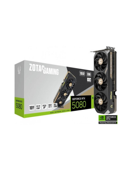 Tarjeta gráfica Zotac Gaming GeForce RTX 5080 Solid Core OC 16GB GDDR7 DLSS4