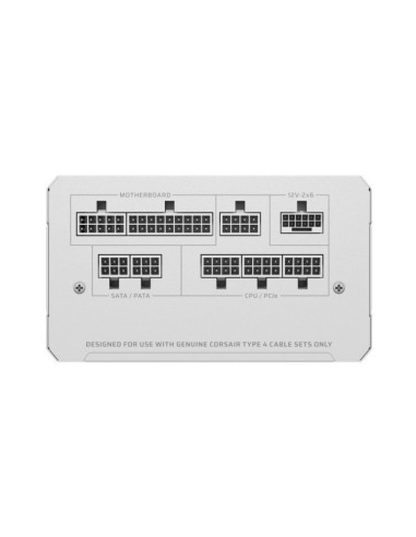 Corsair RM1000e ATX 3.1 (PCIe 5.0) Fuente de alimentación Blanca 1000W