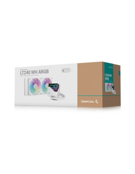 DeepCool LT240 aRGB Blanca 240mm Refrigeración Líquida PC