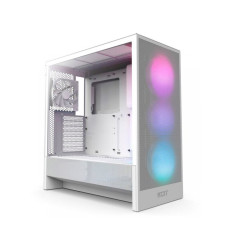 NZXT H5 Flow RGB (2024) Blanca E-ATX Caja para PC