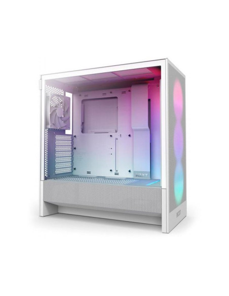 NZXT H5 Flow RGB (2024) Blanca E-ATX Caja para PC