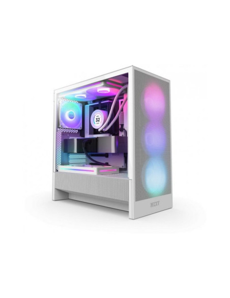 NZXT H5 Flow RGB (2024) Blanca E-ATX Caja para PC