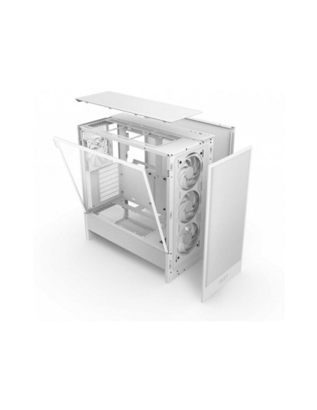 NZXT H5 Flow RGB (2024) Blanca E-ATX Caja para PC