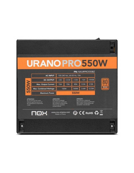 NOX Urano Pro 550W Fuente de Alimentación 550W