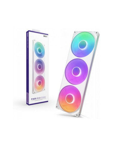NZXT F420 RGB Core White 420mm Ventilador PC