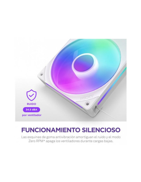 NZXT F420 RGB Core White 420mm Ventilador PC