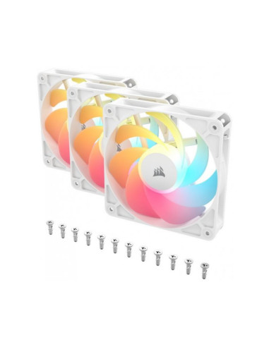 Corsair RS120-R aRGB Blanco 120mm Pack de 3 Ventiladores PC