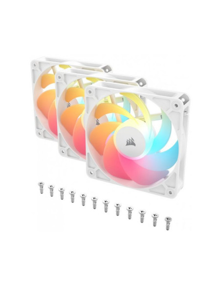Corsair RS120-R aRGB Blanco 120mm Pack de 3 Ventiladores PC