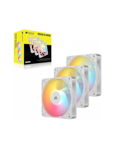 Corsair RS120-R aRGB Blanco 120mm Pack de 3 Ventiladores PC