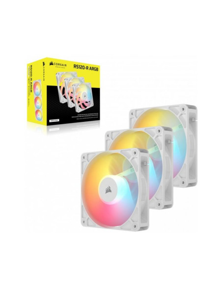 Corsair RS120-R aRGB Blanco 120mm Pack de 3 Ventiladores PC