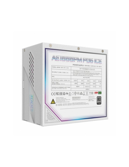 AORUS Elite P1000W Ice ATX 3.0 (PCIe 5.0) Fuente de alimentación Blanca 1000W