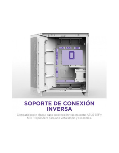 NZXT H9 Flow RGB+ Blanca (2025) ATX Caja para PC