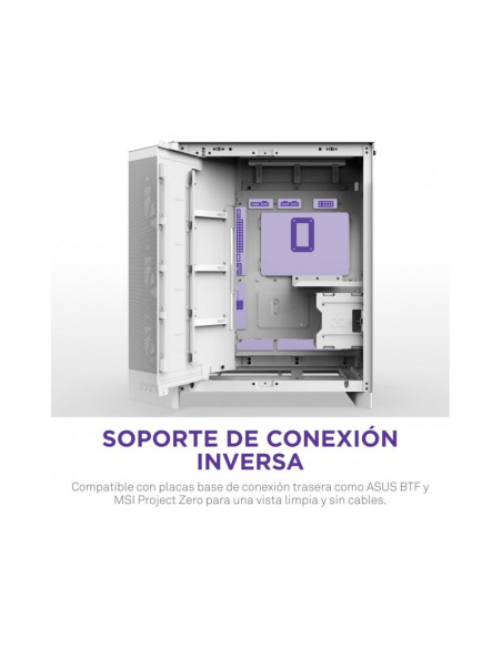 NZXT H9 Flow RGB+ Blanca (2025) ATX Caja para PC