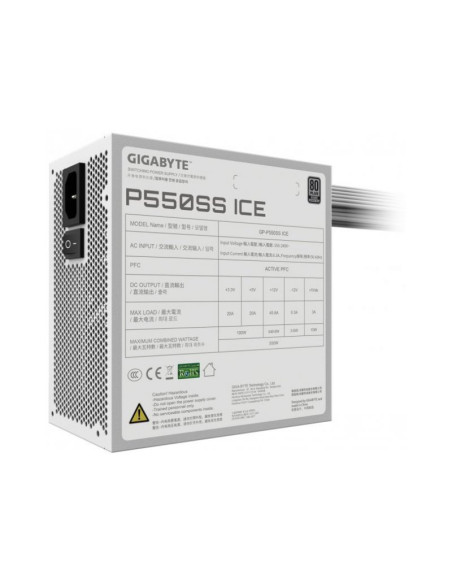 Gigabyte P550SS Ice Fuente de Alimentación 550W