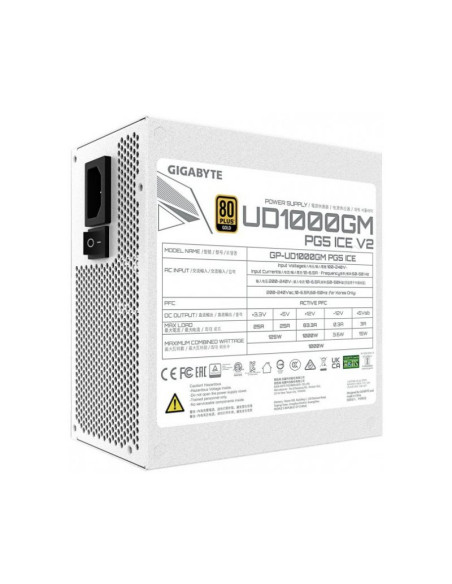 Gigabyte UD1000GM PG5 V2 Ice Fuente de Alimentación 1000W