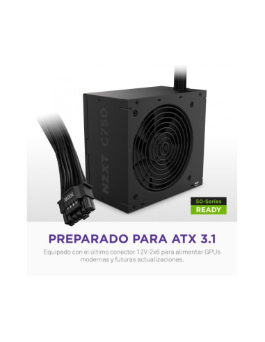 NZXT C750 ATX3.1 (PCIe 5.1) Fuente de Alimentación 750W