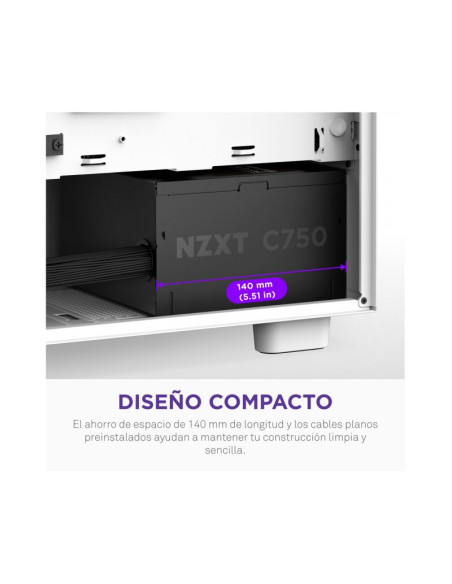 NZXT C750 ATX3.1 (PCIe 5.1) Fuente de Alimentación 750W