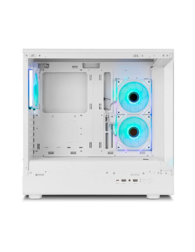 Nox Hummer Signal aRGB Blanca ATX Caja para PC