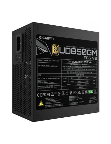 Gigabyte UD850GM PG5 V2 Fuente de alimentación 850W