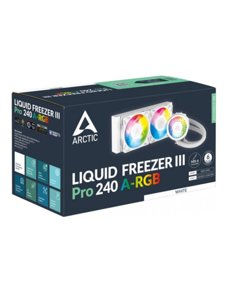 Arctic Liquid Freezer III Pro 240 aRGB Blanca 240mm Refrigeración Líquida PC