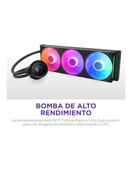 NZXT Kraken Plus 360 RGB 360mm Refrigeración Líquida PC