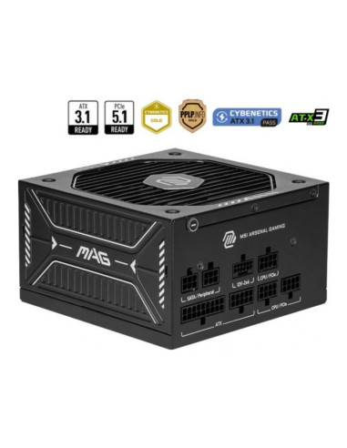 MSI MAG A750GLS ATX 3.1 (PCIe 5.1) Fuente de Alimentación 750W
