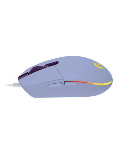 Logitech G G102 LightSync Lila Ratón Gaming