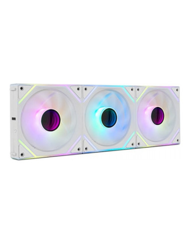 NOX Hummer Pro Link Mangético Blanco 120mm pack de 3 ventiladores PC