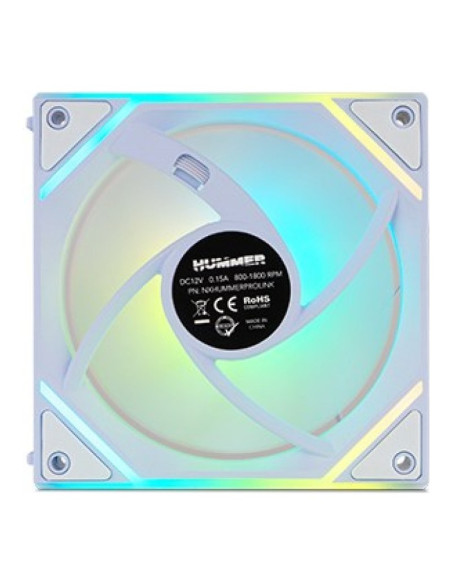 NOX Hummer Pro Link Mangético Blanco 120mm pack de 3 ventiladores PC
