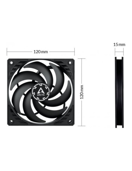 Arctic P12 Slim PWM PST 120mm Ventilador PC