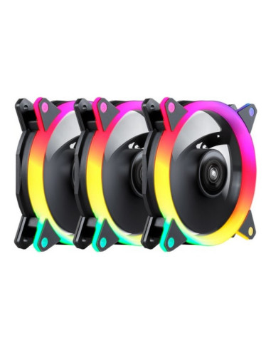 UNYKAch CANDY 30 aRGB Ring LED 120mm Pack de 3 ventiladores PC