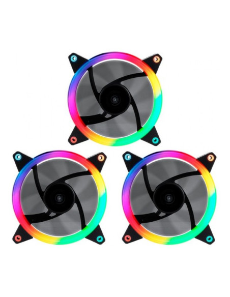 UNYKAch CANDY 30 aRGB Ring LED 120mm Pack de 3 ventiladores PC