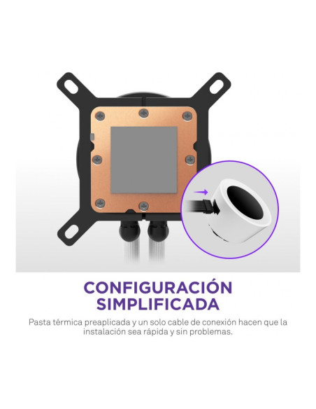 NZXT Kraken Plus 240 RGB Blanca 240mm Refrigeración líquida PC