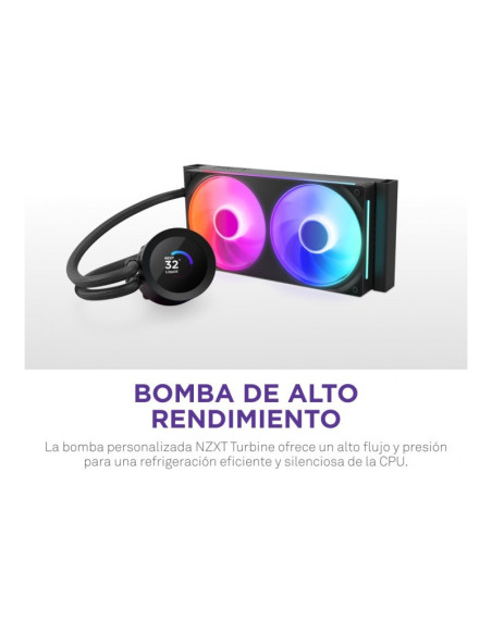 NZXT Kraken Plus 240 RGB 240mm Refrigeración Líquida PC