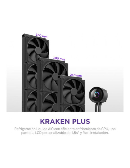 NZXT Kraken Plus 240 240mm Refrigeración líquida PC