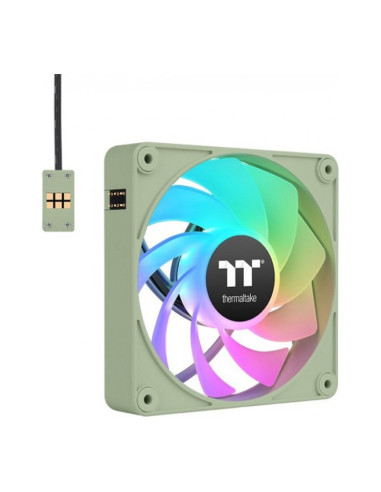 Thermaltake CT120 EX Reverse aRGB Matcha Green 120mm Pack de 3 ventiladores PC