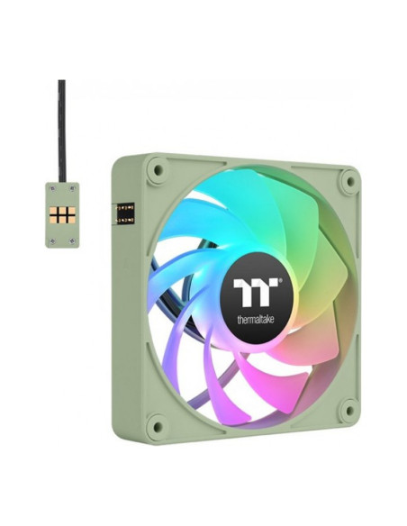 Thermaltake CT120 EX Reverse aRGB Matcha Green 120mm Pack de 3 ventiladores PC