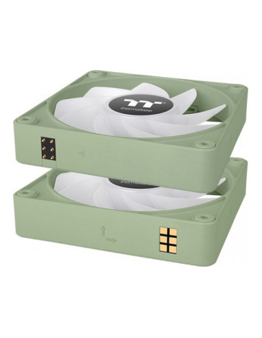 Thermaltake CT120 EX Reverse aRGB Matcha Green 120mm Pack de 3 ventiladores PC