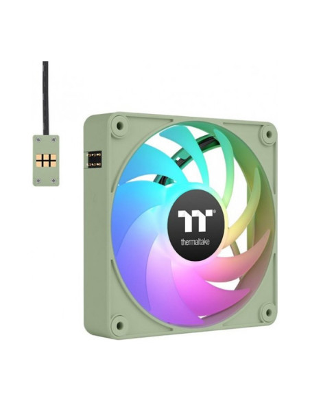 Thermaltake CT120 EX aRGB Matcha Green 120mm Pack de 3 ventiladores PC