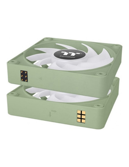 Thermaltake CT120 EX aRGB Matcha Green 120mm Pack de 3 ventiladores PC