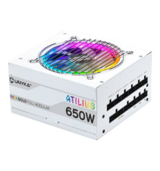 UNYKAch Atilius RGB Blanca Fuente de alimentación 650W
