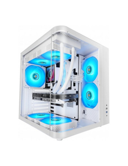 Mars Gaming MC-CURV Blanca ATX Caja para PC