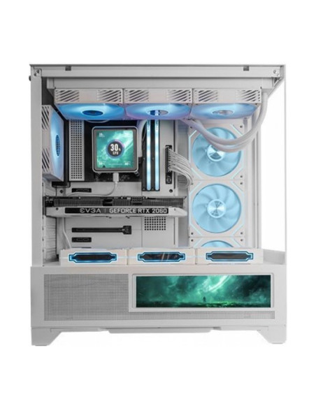 Mars Gaming MC-LCDX Blanca ATX Caja para PC