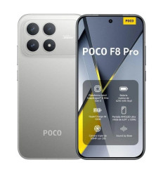 Smartphone Xiaomi POCO F8 Pro 12GB 256GB Titanio plateado (5G)