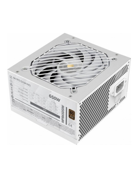 Mars Gaming MPB650SI Fuente de alimentación Blanca 650W