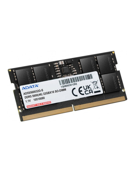 Adata AD5S560016G-S 16GB DDR5 5600Mhz CL46 SODIMM